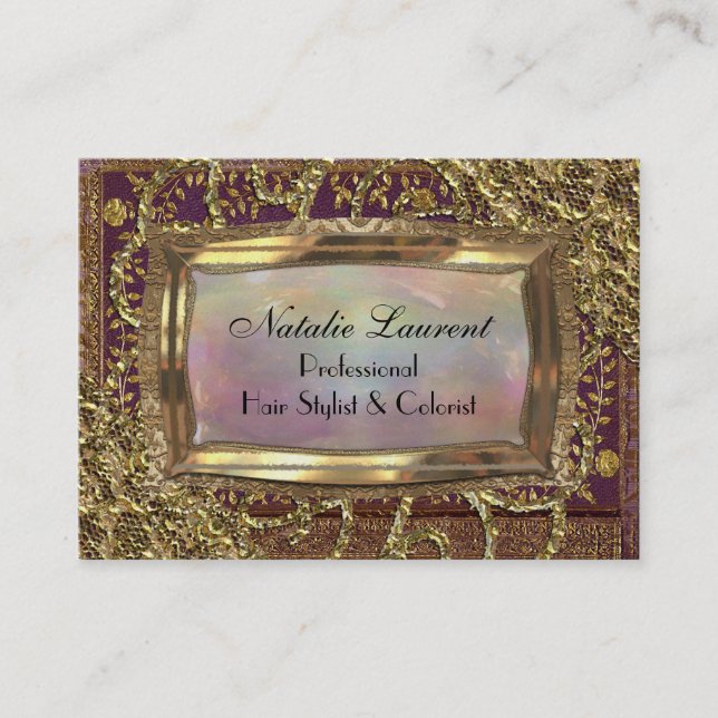 Tarjeta De Visita Profesional elegante de Saylavone (Anverso)