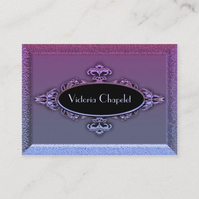 Tarjeta De Visita Profesional elegante de Valiensphire Andre (Anverso)