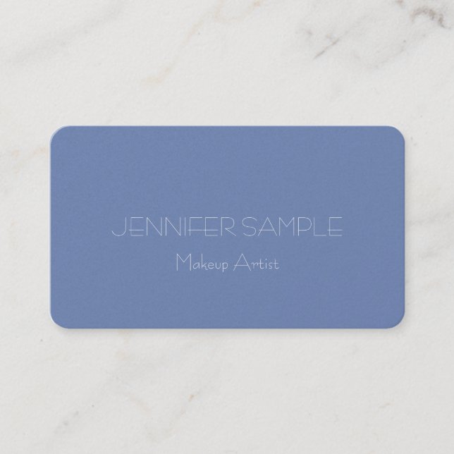 Tarjeta De Visita Profesional elegante del artista de maquillaje del (Anverso)