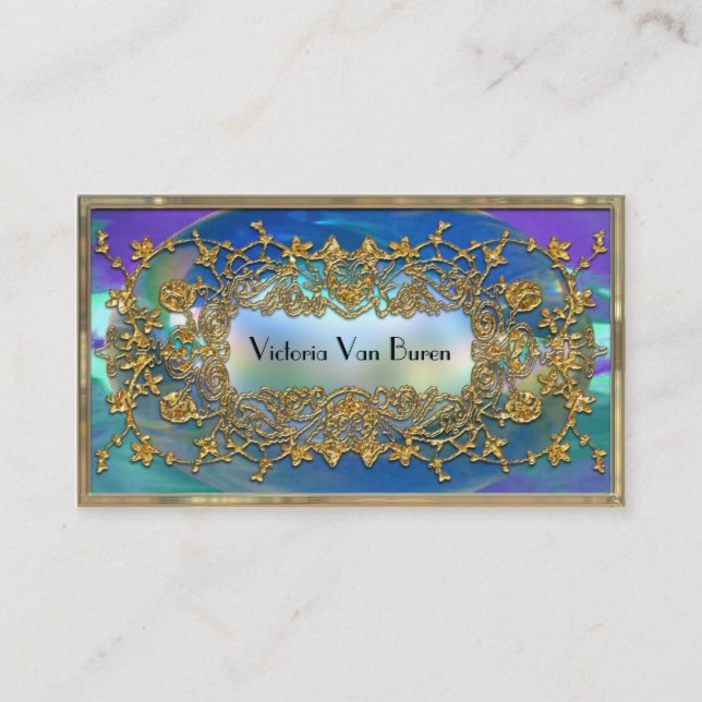 Tarjeta De Visita Profesional elegante del enebro de Adlamchelle (Anverso)