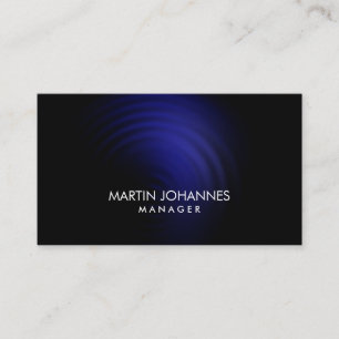 Tarjeta de visita profesional elegante del negro