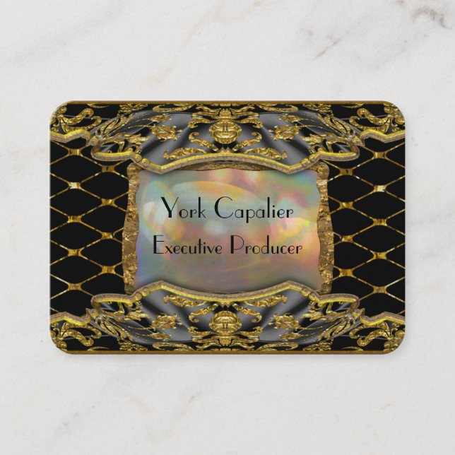 Tarjeta De Visita Profesional elegante ejecutivo de Baarnetscue (Anverso)