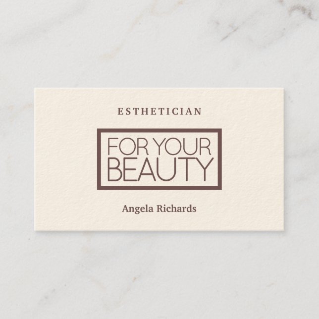 Tarjeta De Visita Profesional elegante elegante del estilo con cita (Anverso)