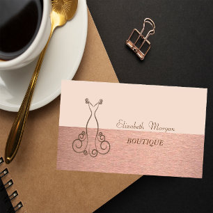 Tarjeta De Visita Profesional,Elegante Elegante,Vestido