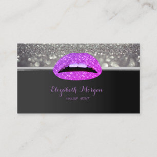 Tarjeta De Visita Profesional Elegante Estiloso Chic, Labios