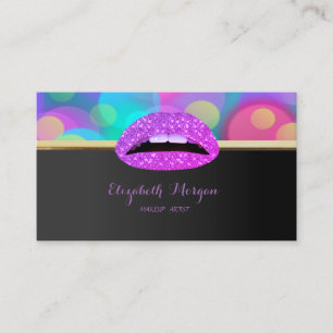 Tarjeta De Visita Profesional Elegante Estiloso Chic, Labios