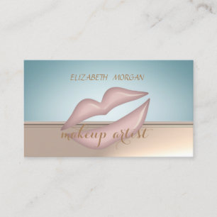 Tarjeta De Visita Profesional Elegante Estiloso Chic, Labios