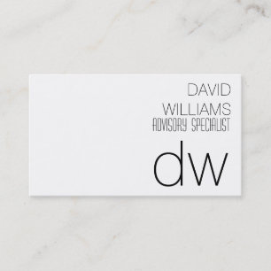 TARJETA DE VISITA PROFESIONAL ELEGANTE METAL BLANCO