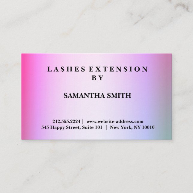 Tarjeta De Visita Profesional elegante moderno de la extensión de (Anverso)