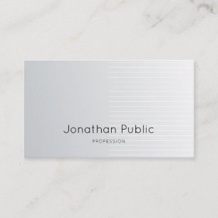 Tarjeta De Visita Profesional elegante moderno de lujo del llano de