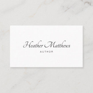 Tarjeta De Visita Profesional elegante moderno minimalista