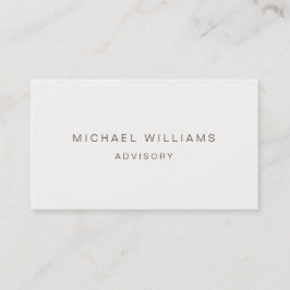TARJETA DE VISITA PROFESIONAL ELEGANTE MODERNO MINIMALISTA CREMA