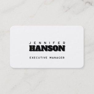 Tarjeta De Visita Profesional elegante moderno minimalista simple