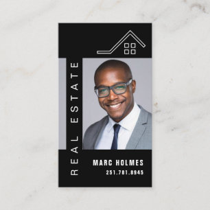 Tarjeta De Visita Profesional Elegante Real Estate Realtor Business