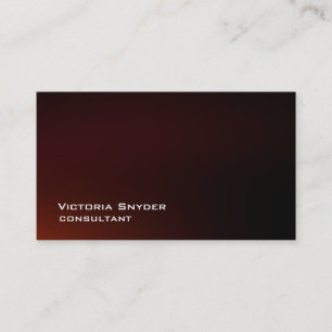 Tarjeta De Visita Profesional elegante rojo marrón