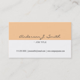 Tarjeta De Visita profesional elegante, sencillo, sencillo, blanco y