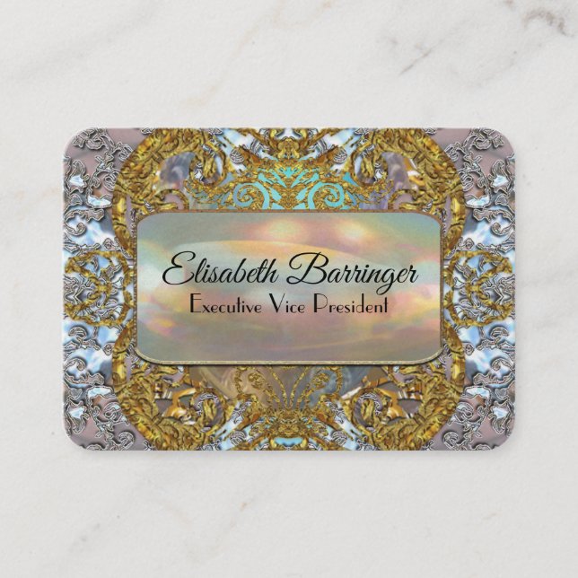 Tarjeta De Visita Profesional elegante único de Elisabeths (Anverso)