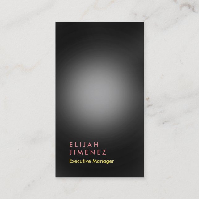 Tarjeta De Visita Profesional elegante y gris vertical moderno (Anverso)