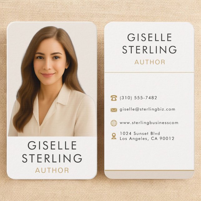 Tarjeta De Visita Profesional escritor autor (Subido por el creador)