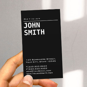 Tarjeta De Visita Profesional Especialista en Ojeo Óptico