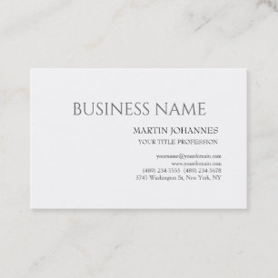 Tarjeta De Visita Profesional Estético Chic Negro y Blanco 