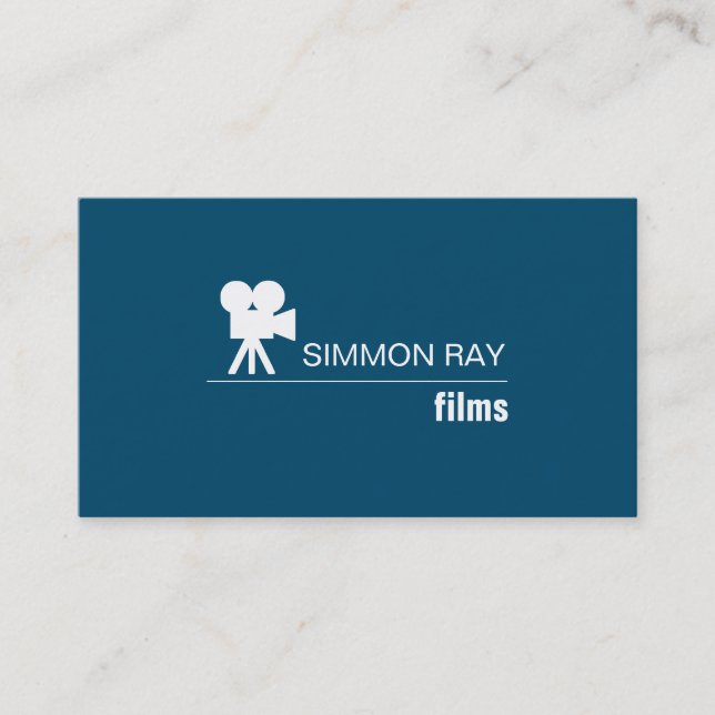 Tarjeta De Visita Profesional Film Maker, Director Business Card (Anverso)