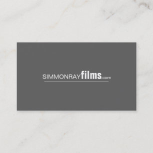 Tarjeta De Visita Profesional Film Maker, Director Business Card
