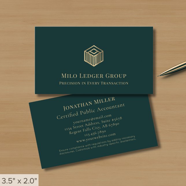 Tarjeta De Visita Profesional financiero del preparador de impuestos (Subido por el creador)