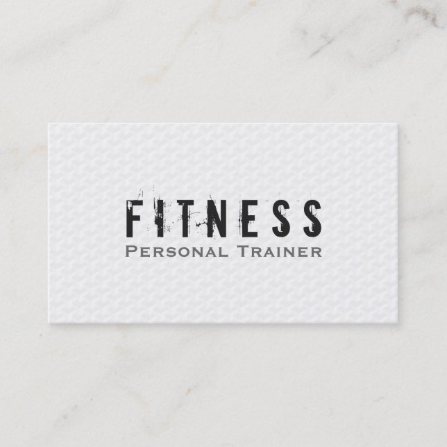 Tarjeta De Visita Profesional Fitness Entrenador Personal Simplement (Anverso)