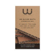 Tarjeta de visita profesional, fondo cartón