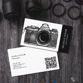 Tarjeta De Visita Profesional fotográfico de cámara de color de agua