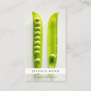 Tarjeta De Visita Profesional fotográfico de nutrición alimentaria