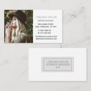 Tarjeta De Visita Profesional fotográfico moderno simple personaliza