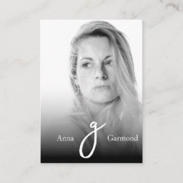 Tarjeta De Visita *~* Profesional fotográfico Simple AP31 QR Mínimo