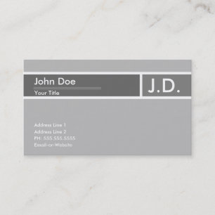 Tarjeta De Visita profesional gris