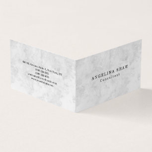 Tarjeta De Visita Profesional Gris sencillo y elegante