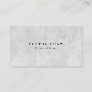 Tarjeta De Visita Profesional Gris sencillo y sencillo