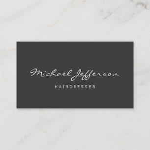 Tarjeta de visita profesional Hairdresser Script