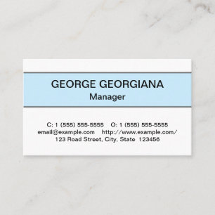 Tarjeta de visita profesional humilde