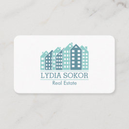 Tarjeta de visita profesional inmobiliaria