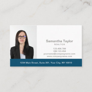Tarjeta De Visita Profesional inmobiliario Añadir foto y logotipo