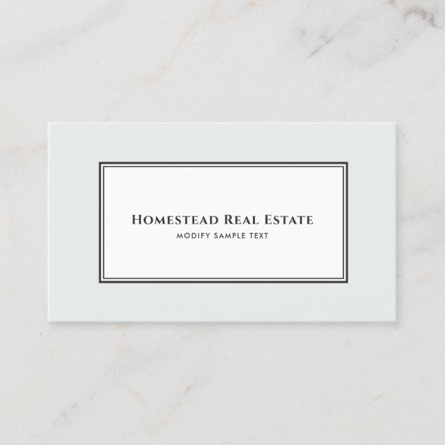 Tarjeta De Visita Profesional inmobiliario Añadir foto y logotipo (Anverso)