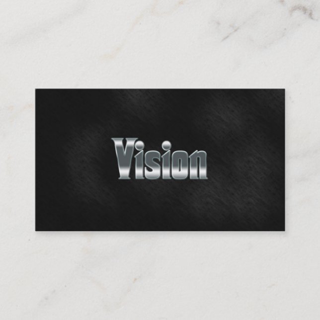 Tarjeta de visita profesional inspiradora Vision (Anverso)