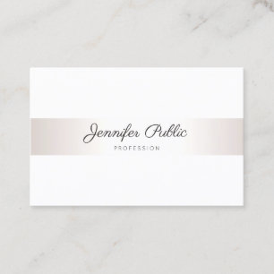 Tarjeta De Visita Profesional llano minimalista elegante moderno