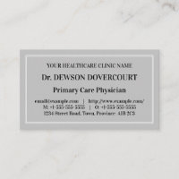 Tarjeta de visita profesional médica tradicional