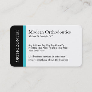 Tarjeta De Visita Profesional médico del Orthodontist