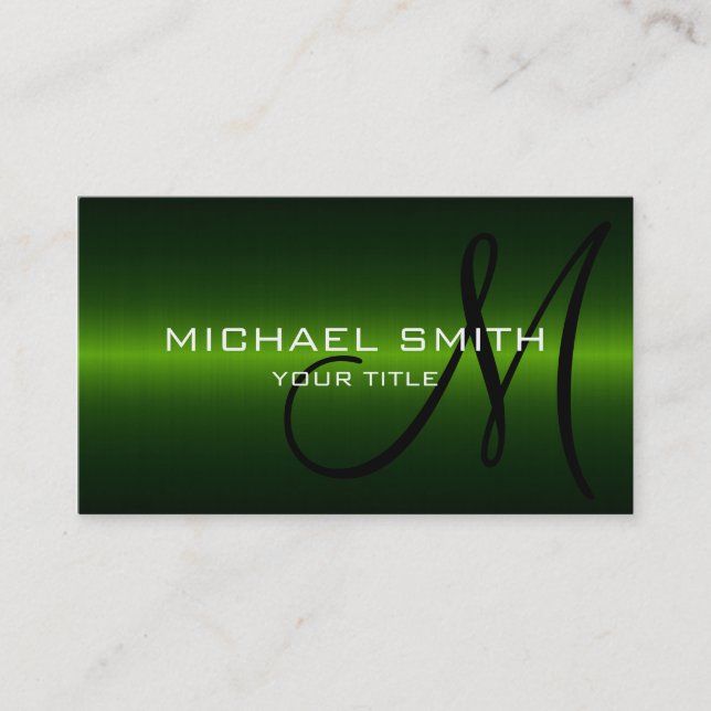 Tarjeta De Visita Profesional Metalizado inoxidable (Anverso)