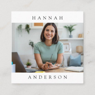 Tarjeta de visita profesional mínima moderna