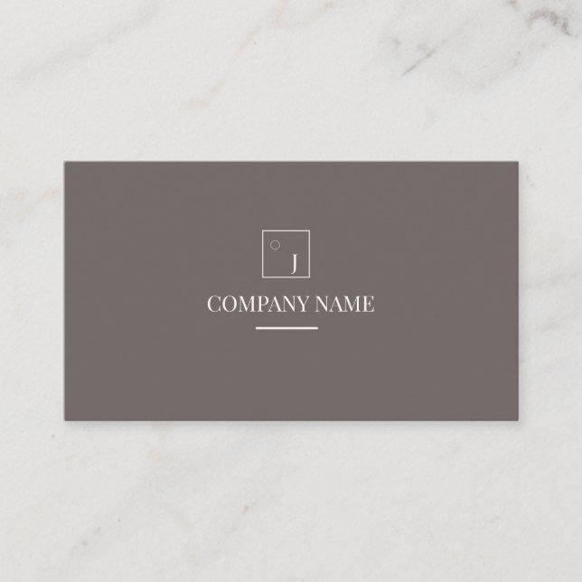 Tarjeta de visita profesional minimalista (Anverso)