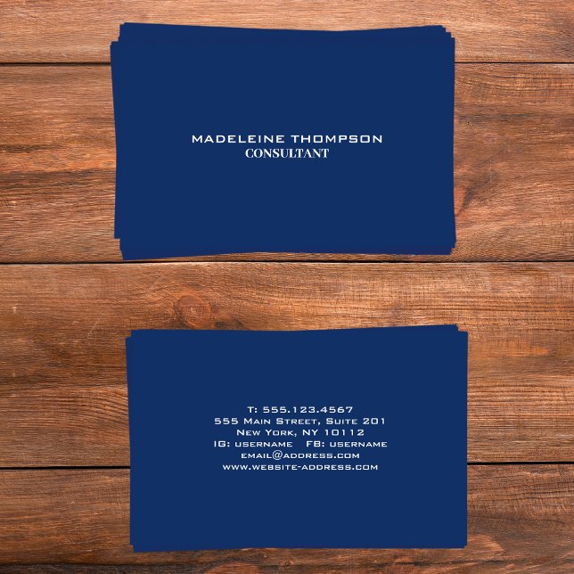 Tarjeta De Visita Profesional minimalista (Minimalist Professional Business Card)